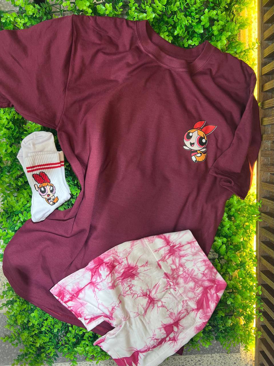 CONJUNTO 3 PIEZAS BOMBOM MORADO