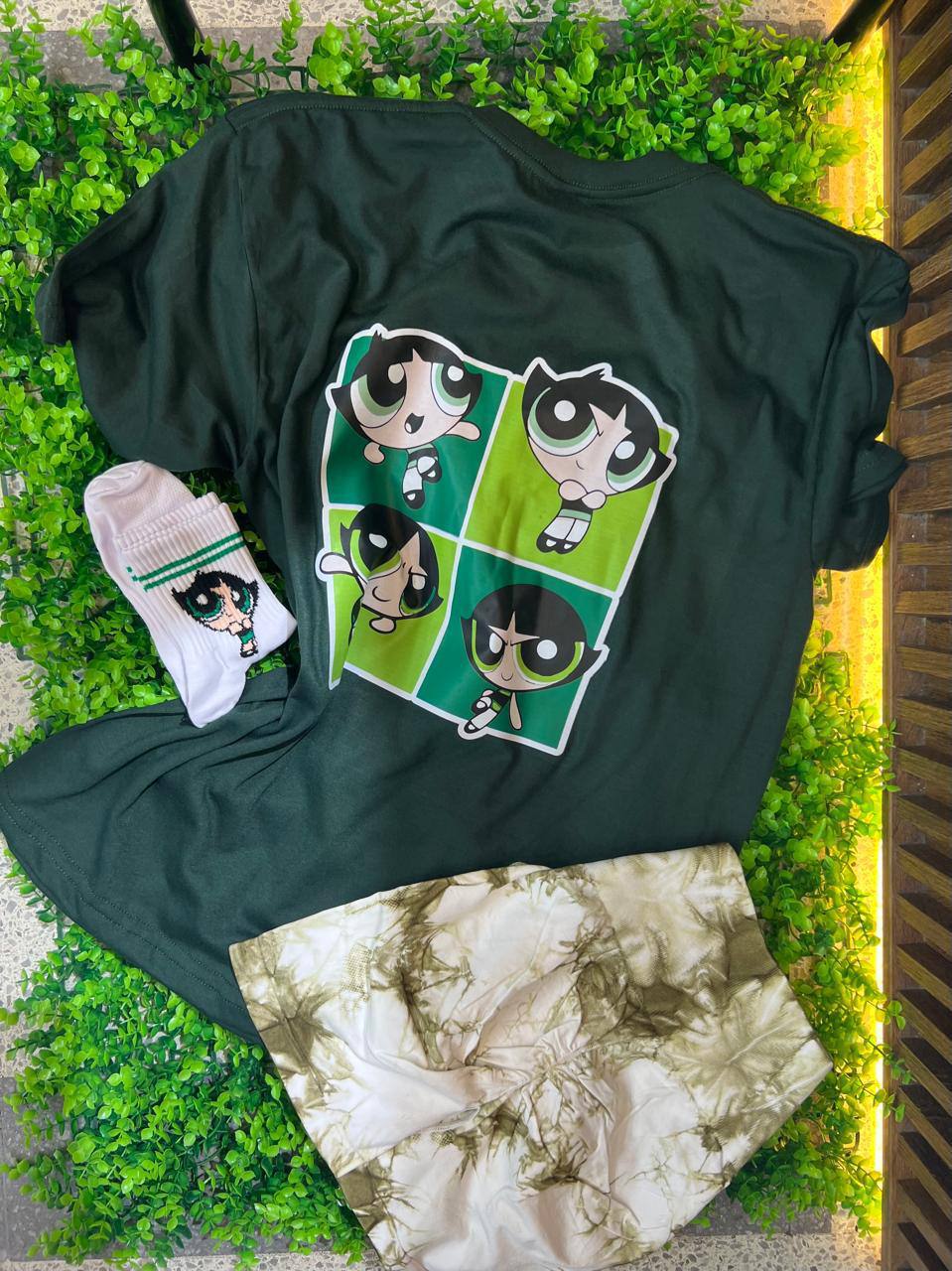 CONJUNTO 3 PIEZAS BELLOTA VERDE