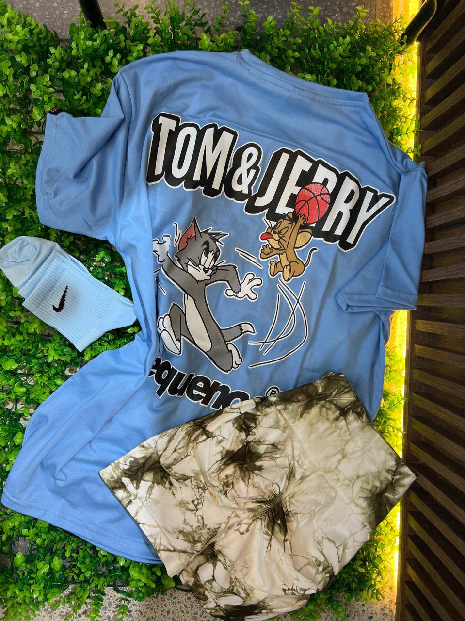 CONJUNTO 3 PIEZAS TOM Y JERRY AZUL
