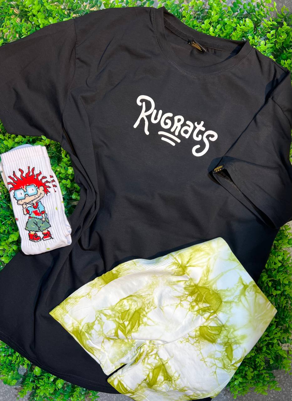 CONJUNTO 3 PIEZAS RUGRATS NEGRO