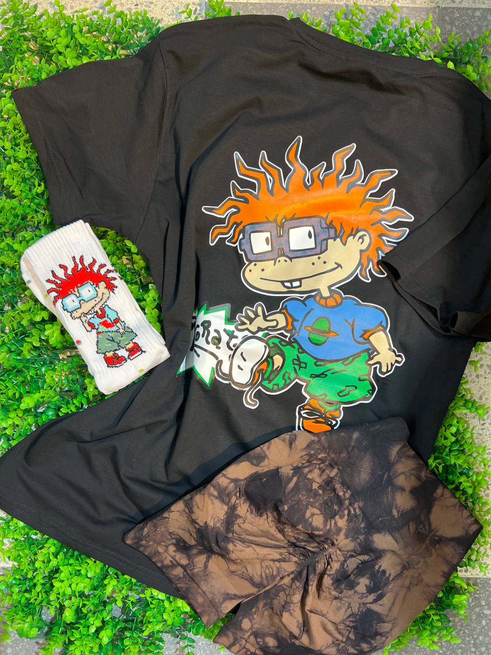 CONJUNTO 3 PIEZAS RUGRATS NEGRO