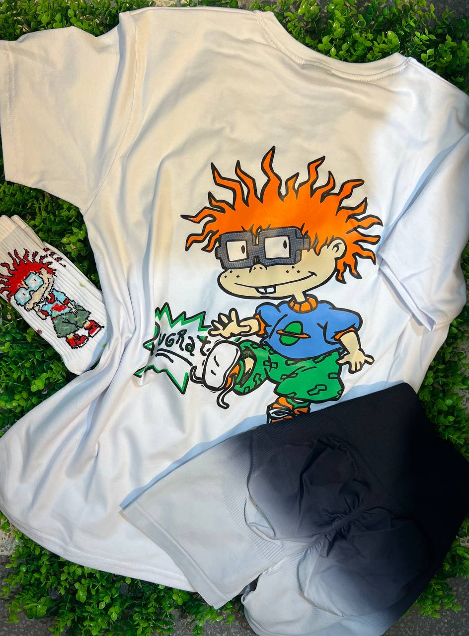 CONJUNTO 3 PIEZAS RUGRATS BLANCO
