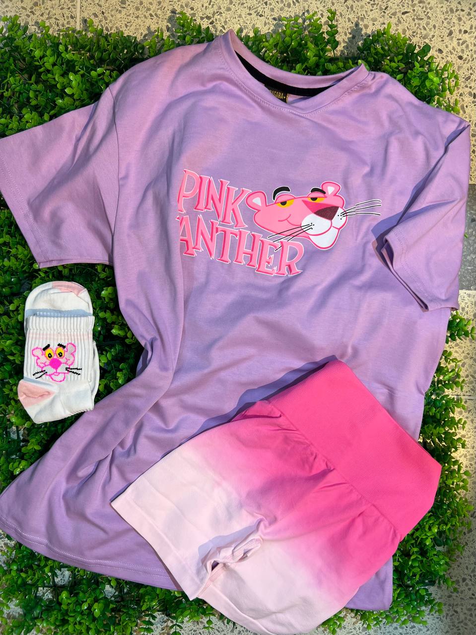 CONJUNTO 3 PIEZAS PANTERA ROSA