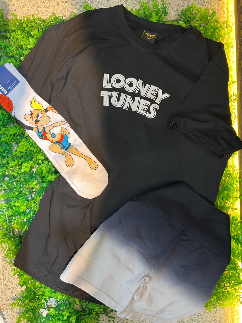 CONJUNTO 3 PIEZAS LOONEY TUNES NEGRO
