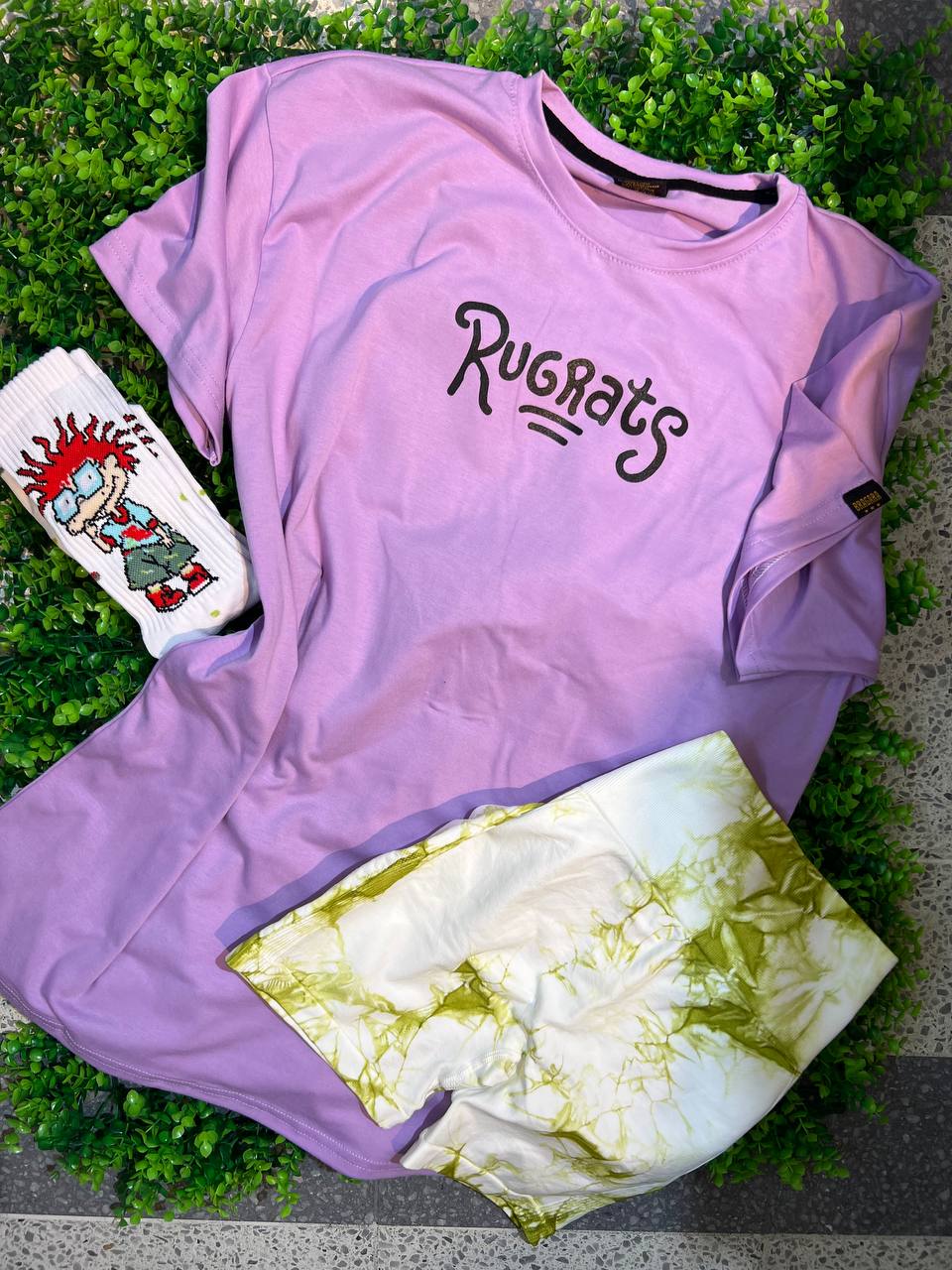 CONJUNTO 3 PIEZAS RUGRATS MORADO