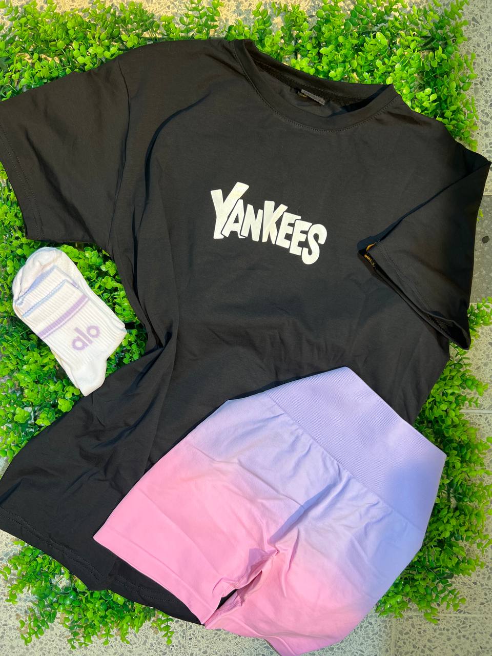 CONJUNTO 3 PIEZAS YANKEES NEGRO