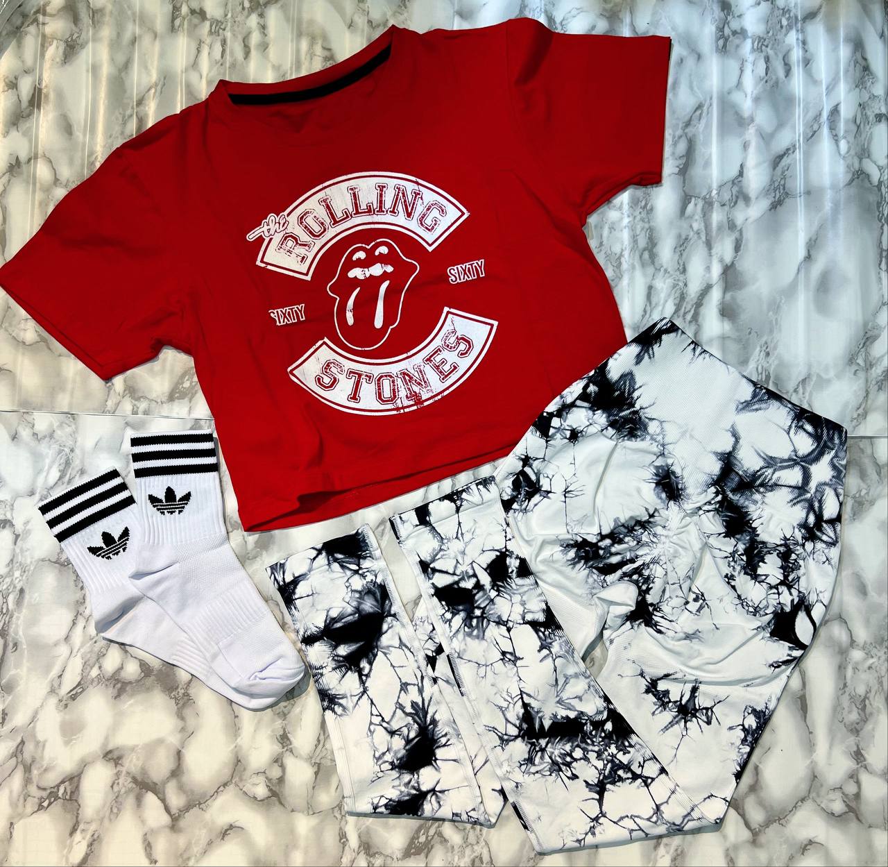 CONJUTO 3 PIEZAS LEGGINGS ROLLING STONES