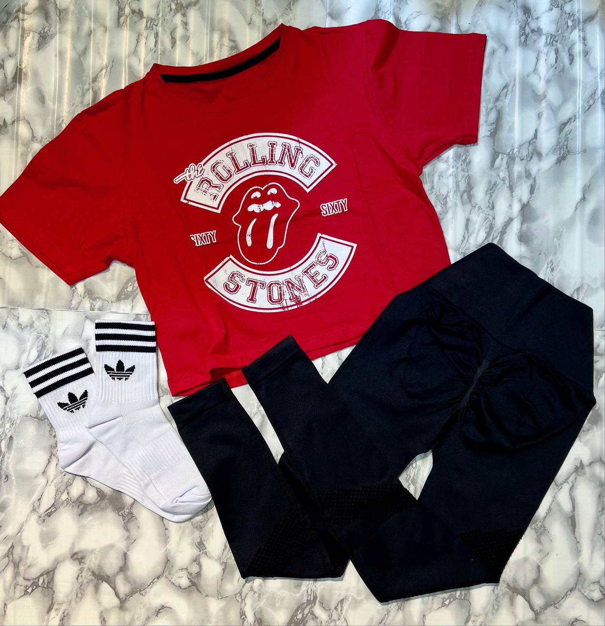 CONJUNTO 3 PIEZAS LEGGINGS ROLLING STONES