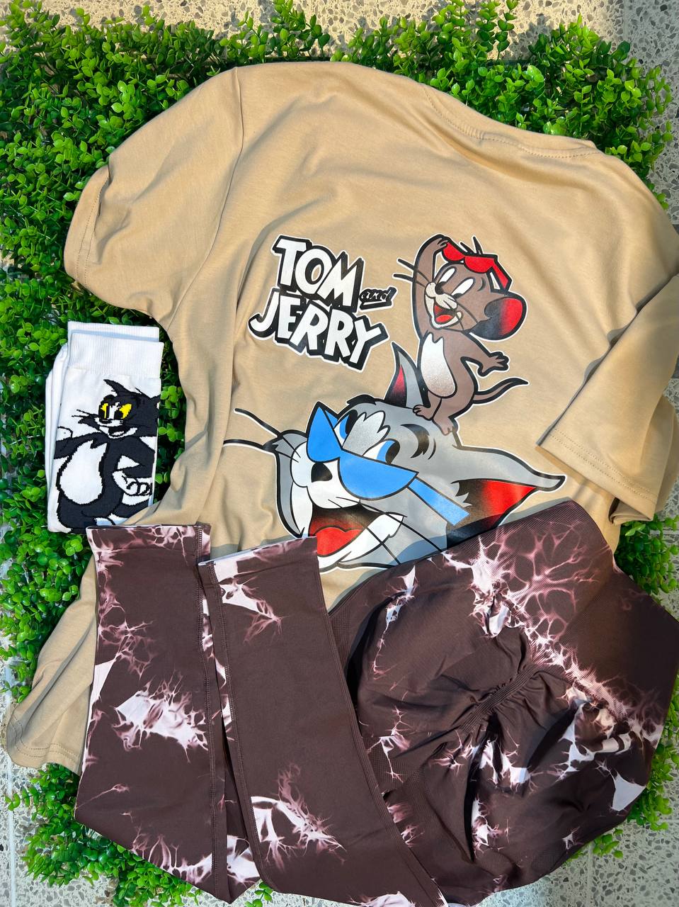 CONJUNTO 3 PIEZAS LEGGINGS TOM Y JERRY