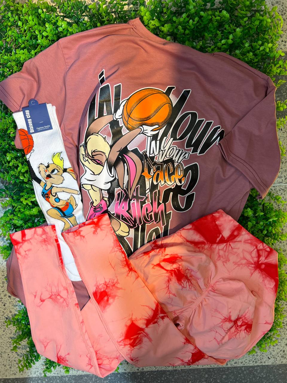 CONJUNTO 3 PIEZAS LEGGINGS LOONEY TUNES