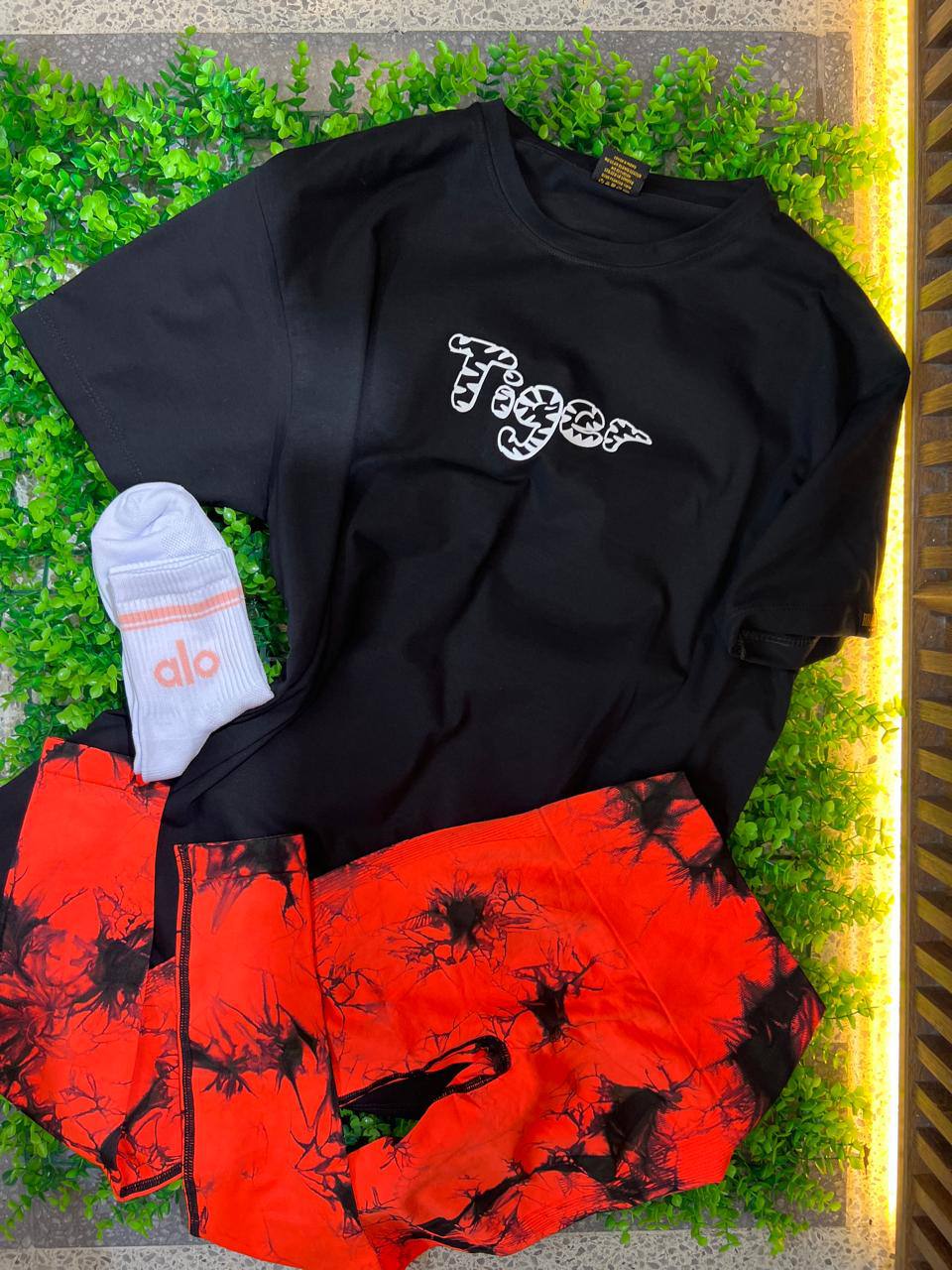 CONJUNTO 3 PIEZAS LEGGINGS TIGER