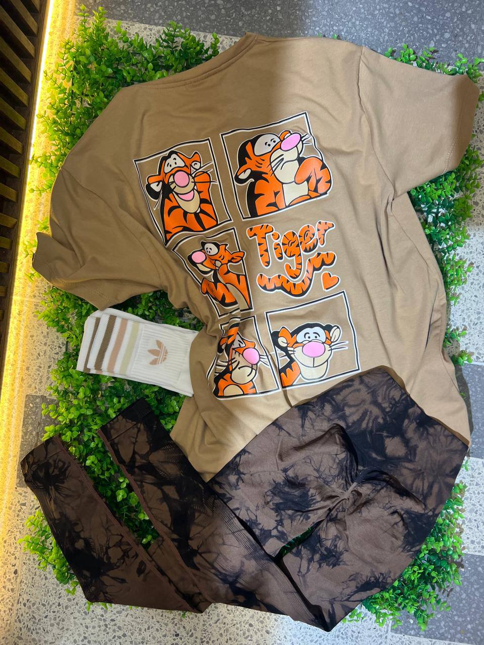 CONJUNTO 3 PIEZAS LEGGINGS TIGER