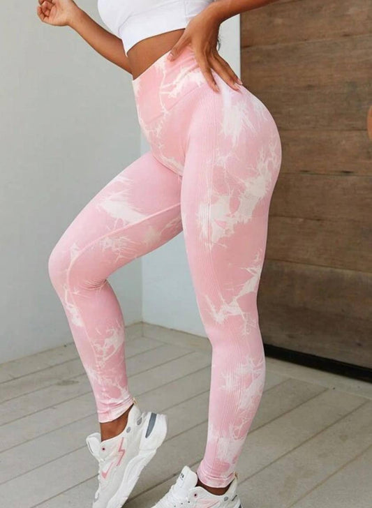 LEGGINGS TIE DYE ROSADO