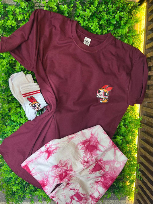 CONJUNTO 3 PIEZAS BOMBOM MORADO