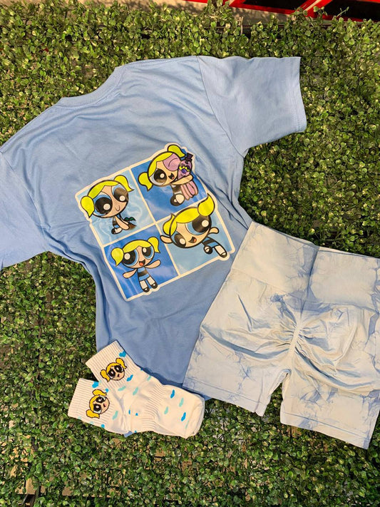 CONJUNTO 3 PIEZAS BURBUJA AZUL