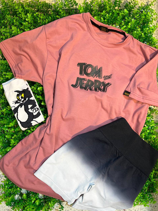 CONJUNTO 3 PIEZAS TOM Y JERRY SALMON