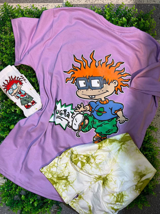 CONJUNTO 3 PIEZAS RUGRATS MORADO