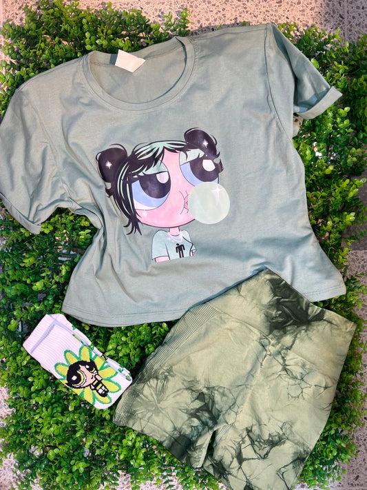 CONJUNTO 3 PIEZAS BELLOTA VERDE