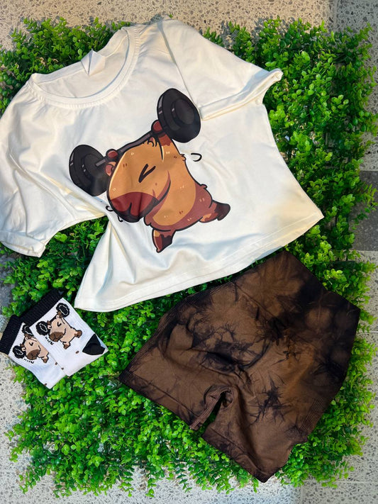 CONJUNTO 3 PIEZAS TOPO BLANCO