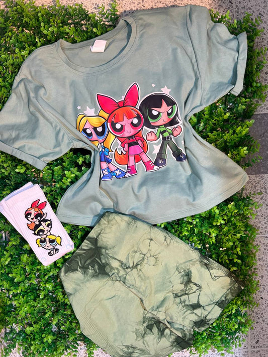 CONJUNTO 3 PIEZAS CHICAS SP VERDE
