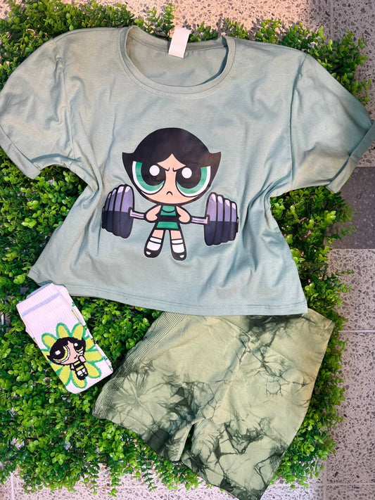 CONJUNTO 3 PIEZAS BELLOTA VERDE