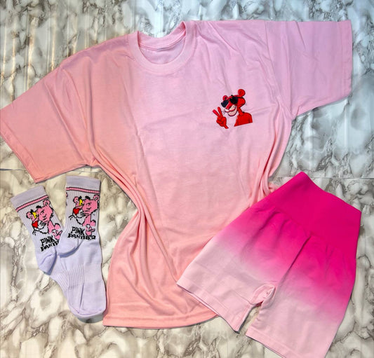 CONJUNTO 3 PIEZAS PANTERA ROSA