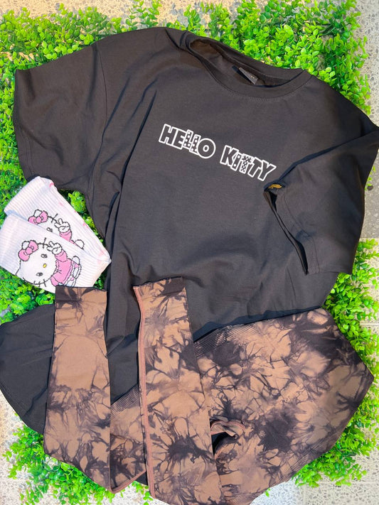 CONJUNTO 3 PIEZAS LEGGINGS HELLO KITTY