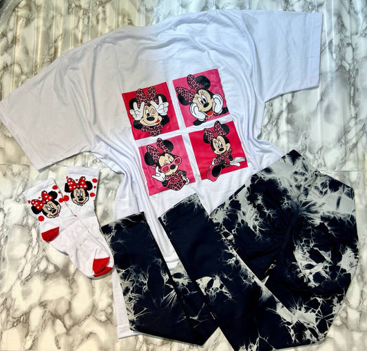 CONJUNTO 3 PIEZAS LEGGINGS MINNIE