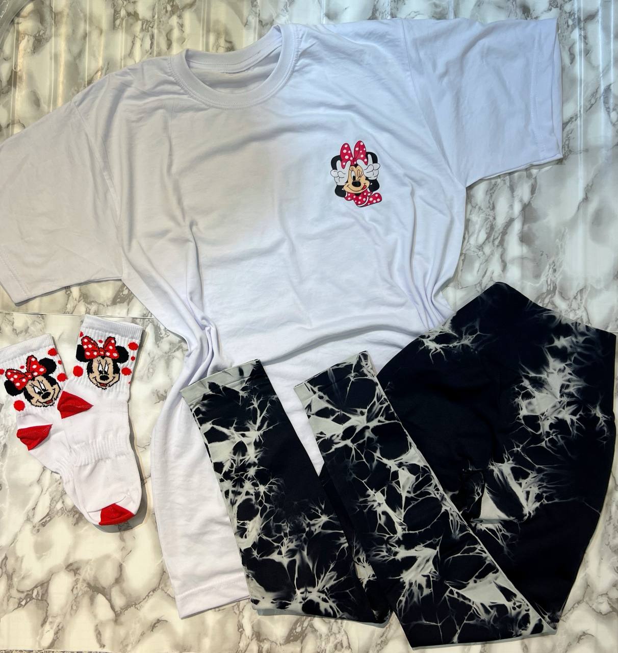 CONJUNTO 3 PIEZAS LEGGINGS MINNIE
