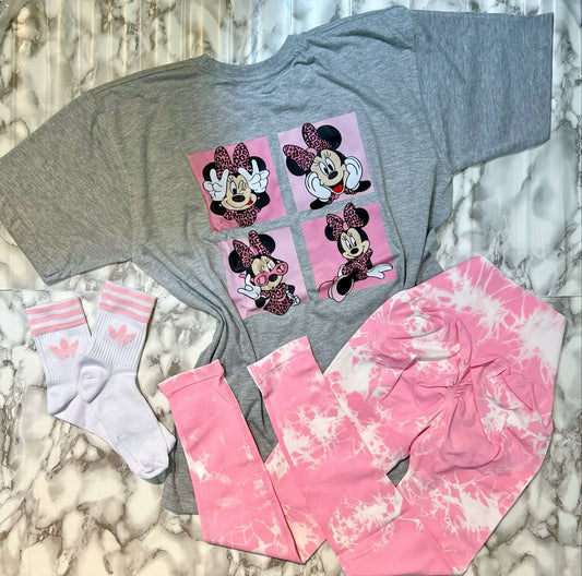 CONJUNTO 3 PIEZAS LEGGINGS MINNIE