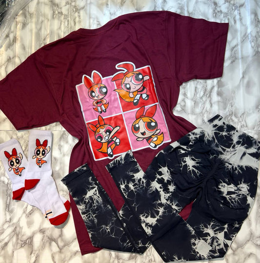 CONJUNTO 3 PIEZAS LEGGINGS BOMBON
