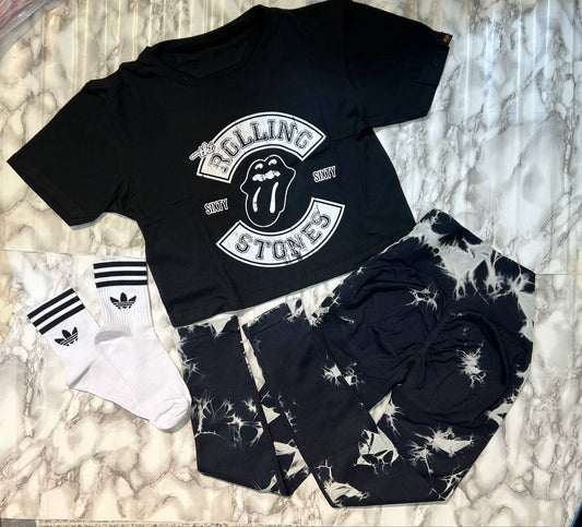 CONJUNTO 3 PIEZAS LEGGINGS ROLLING STONES