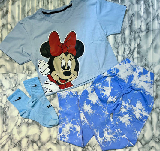 CONJUNTO 3 PIEZAS LEGGINGS MINNIE
