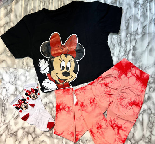 CONJUNTO 3 PIEZAS LEGGINGS MINNIE