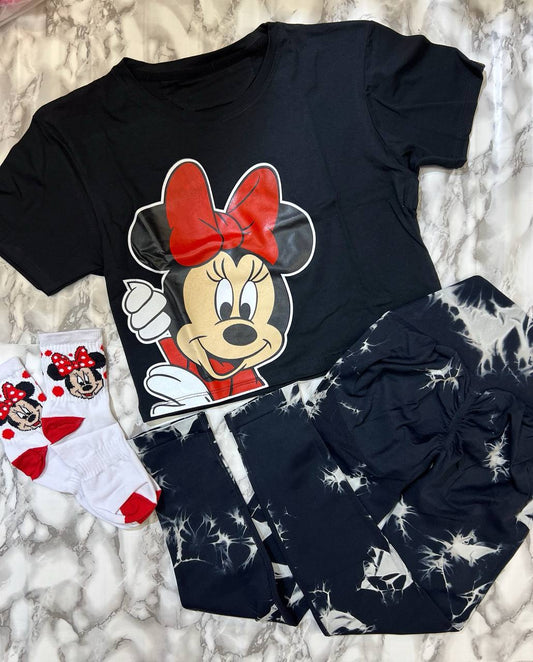 CONJUTNO 3 PIEZAS LEGGINGS MINNIE