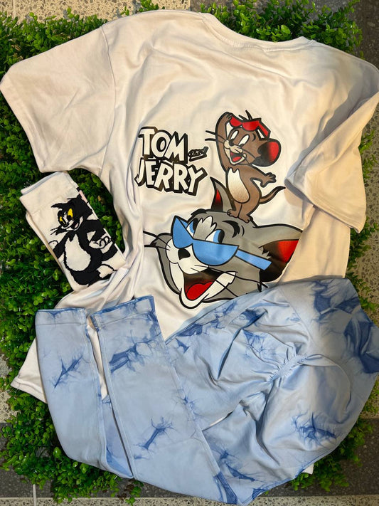 CONJUNTO 3 PIEZAS LEGGINGS TOM Y JERRY