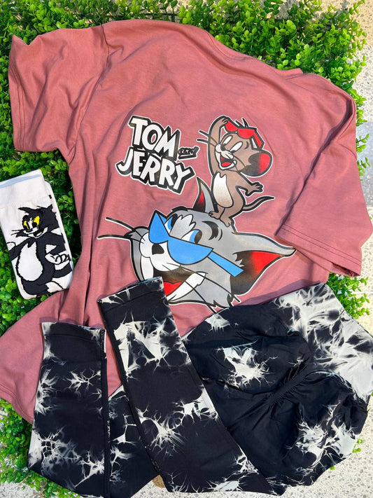 CONJUNTO 3 PIEZAS LEGGINGS TOM Y JERRY