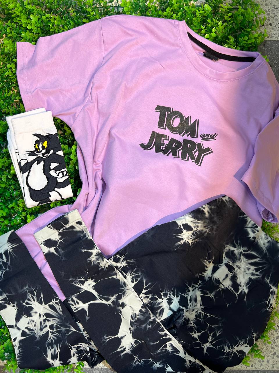 CONJUNTO 3 PIEZAS LEGGINGS TOM Y JERRY