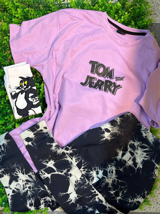 CONJUNTO 3 PIEZAS LEGGINGS TOM Y JERRY