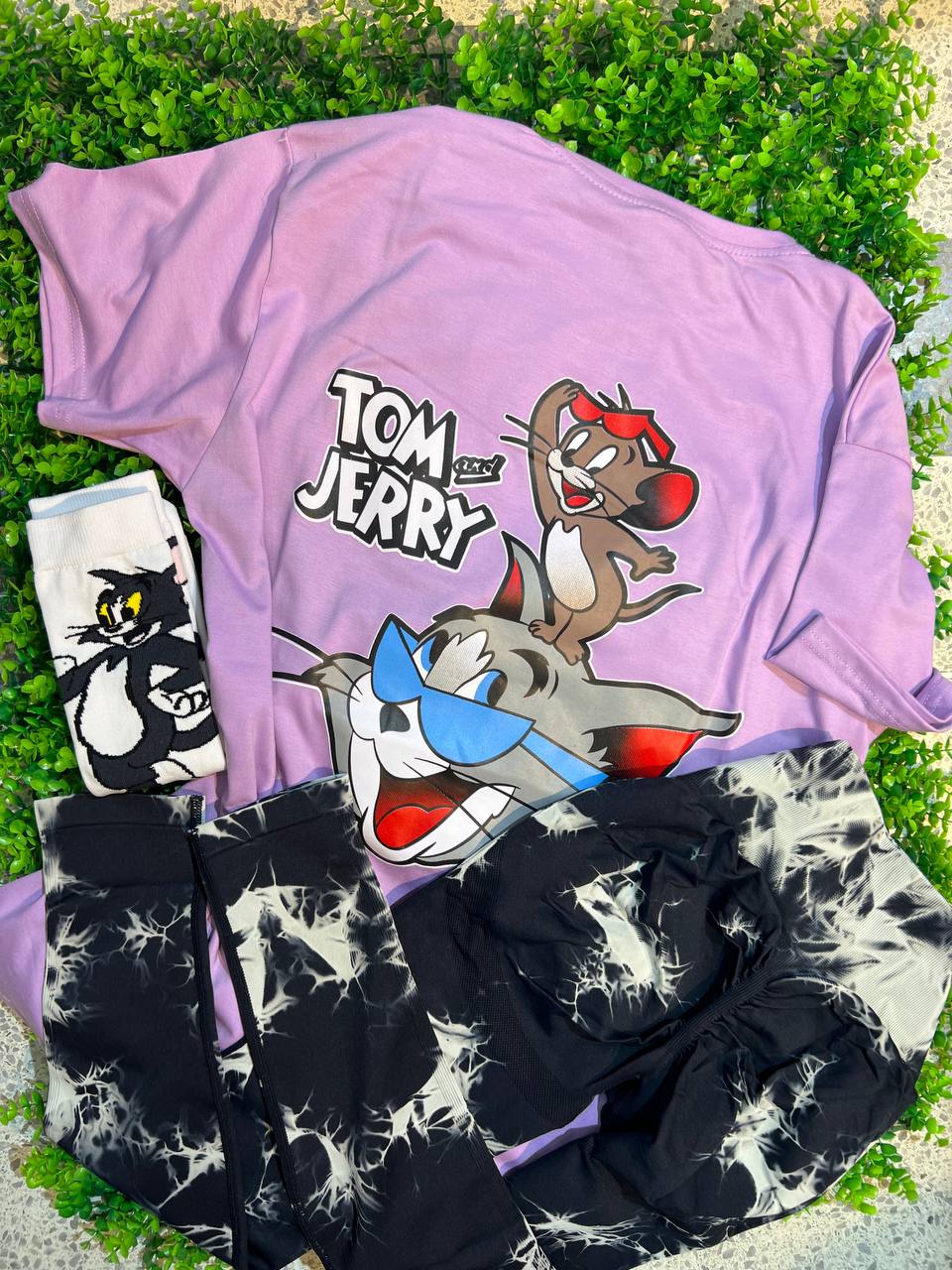 CONJUNTO 3 PIEZAS LEGGINGS TOM Y JERRY