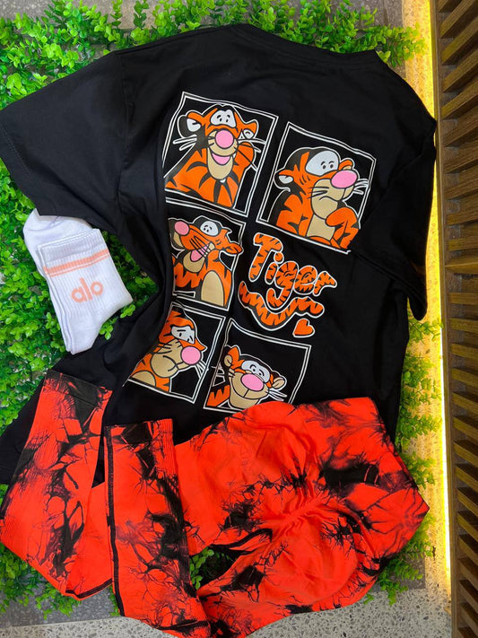 CONJUNTO 3 PIEZAS LEGGINGS TIGER