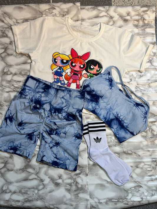 CONJUNTO 4 PIEZAS SHORTS SP