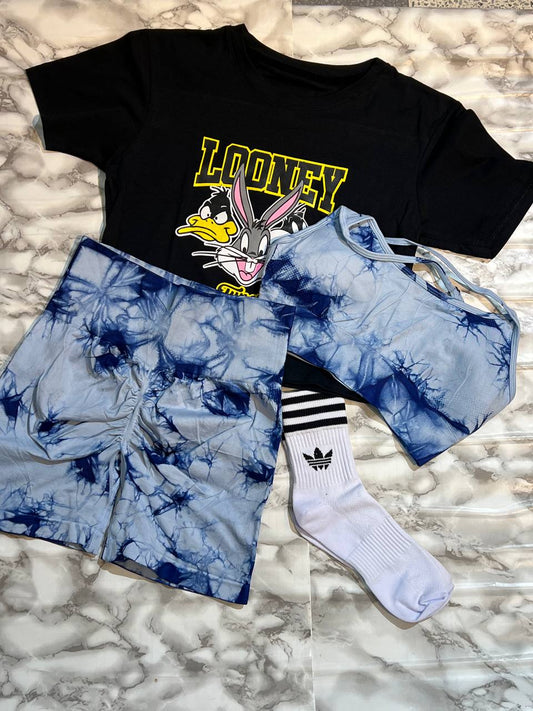 CONJUNTO 4 PIEZAS SHORT LOONEY TUNES