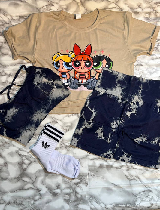 CONJUNTO 4 PIEZAS SHORTS SP